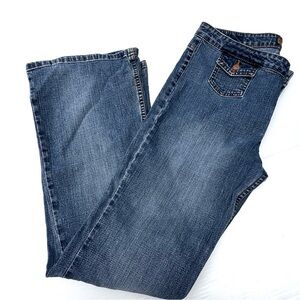 Vintage Y2K L.E.I. Flare Classic Blue Denim Jeans